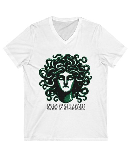 "Unknown Medusa" - Unisex Jersey Short Sleeve V-Neck Tee
