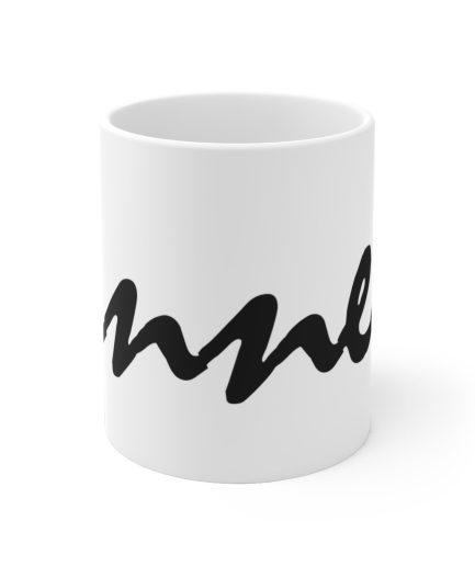 "Sinners" - Minimalist Black Script Ceramic Mug - Perfect Gift for Coffee Lovers