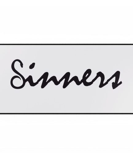 Sinners Desk Mat - Stylish Black Office Mat for Creatives & Trendsetters