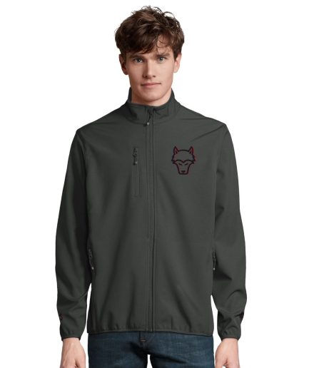 "The Glitch Wolf" - Men's Softshell Zip Jacket With Recycled Polyester | SOL'S Falcon Men 03827
